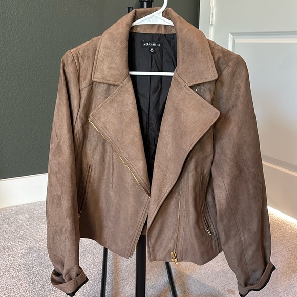 J Crew Brown Suede Jacket - Picture 1 of 2